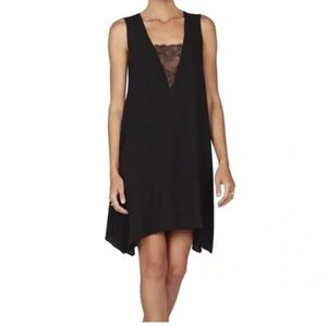 BCBGMaxAzria Black Dress with Lace Accent
